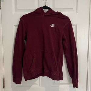 Nike Boys Maroon Hoodie